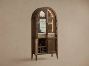 Haven Oak Liquor Cabinet 36”W