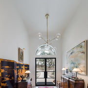 Aero Vertical Glass Globe Chandelier 6 - Light 55.63
