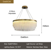 Iver Glass Modern Chandelier