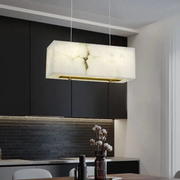 Alabaster Cuboid Dining Room Chandelier 17