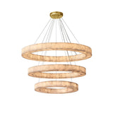 3-Tier Round Marble Chandelier