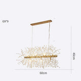 Crystal Cluster Kitchen Lighting Fixtures