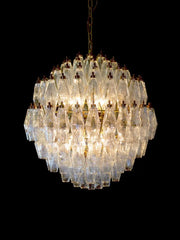 Murano Chandelier – 140 glasses – Transparent