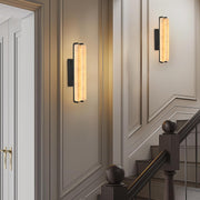 Elegant Alabaster Handcrafted Wall Sconce