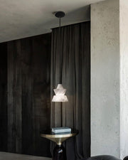Brianna Alabaster Dining Table Pendant Modern Stacked Conical Pendant Light