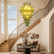Green Petalo Murano Chandelier