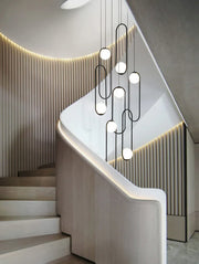 Luminous Modern LED Opal Glass Chandelier