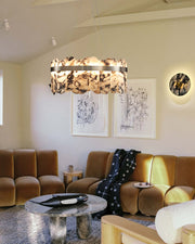 Modern LED Marble Round Chandelier 24