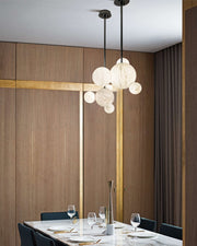 Minimalist Antique Alabaster Cluster Pendant Light Fixtures 6