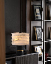 Elegant Lighting G9 Cloud Stone Alabaster Table Lamp Wide D10