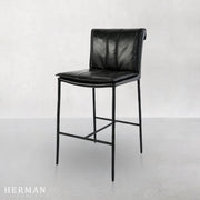 Eugina Leather Stool