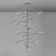 Aero 12-Light Modern Brass Chandelier
