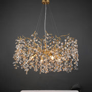 Modern Crystal Branch Chandelier for Foyer Entryway  31.5