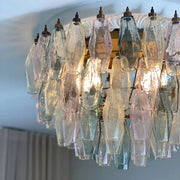 Murano Chandelier – Poliedri – 84 glasses – Multi