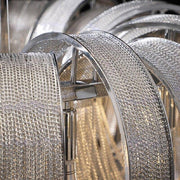 Cadena Aluminum Chain Tassel Chandelier