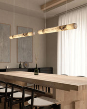 Minimalist Long Cord Ceiling Pendant Alabaster Lighting