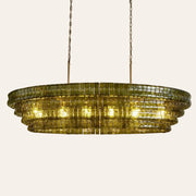 Amor Ghiaccio Glass Oval Chandelier 54