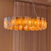 Halo Round Alabaster Chandelier