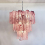 Murano Chandelier – 48 tubes – Alabaster Pink