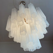Murano Chandelier – 36 tubes – Matte white