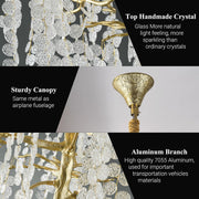 Modern Crystal Tree Branch Chandelier 134
