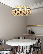 Modern LED Marble Round Chandelier 24