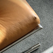 Modern Simple Oil Waxed Leather Leisure Chair