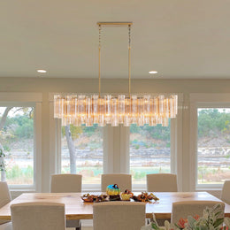 Addis Murano Glass Linear Chandelier 51