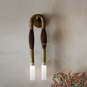Double Head Antonia Horsehair Sconce