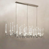 Custom Size Pezzo Crystal Long Chandelier L70''