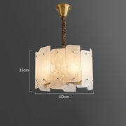 Lorry Alabaster Round Chandelier 20