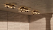Median Alabaster Flush mount - 4 Surface