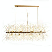 El Sol Kitchen Island Lighting Fixture, Gold
