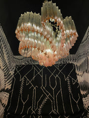 Murano Chandelier – Viennetta -114 prisms – Pink