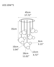 Minimalist Antique Alabaster Cluster Pendant Light Fixtures 6