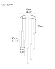 Cluster Mini Cadiz Linear Long Pendant Ceiling for Kitchen Island