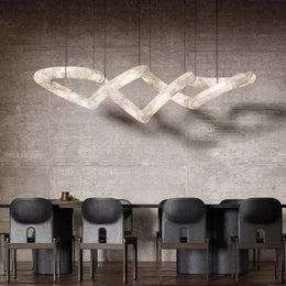 Infinity 12 & 16 Alabaster Pendant Light