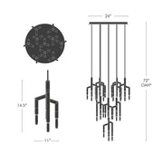 Ranti 10 Light Circular Chandelier