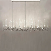 Custom Size Pezzo Crystal Long Chandelier L70''