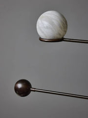 Alabaster Double Pendulum Chandelier