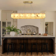 2-Tiers Oval Modern Dining Room Chandelier 53
