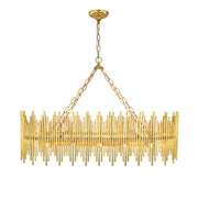 Althely 10 Lights Rectangle Pendant Chandelier