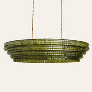 Amor Ghiaccio Glass Oval Chandelier 54