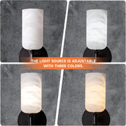 Monty Alabaster Linear Wall Sconce-Black