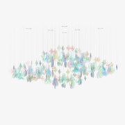 Iris Iridescent Blossom Chandelier