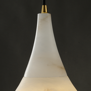 Alabaster Teardrop Single Pendant