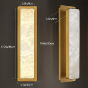Melange Alabaster Rectangle Wall Sconces 20