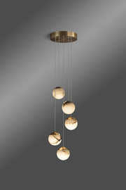 Calli Alabaster Chandelier 5 Lights