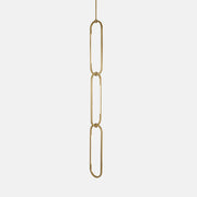 Oval single chanin pendant