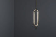 Oval double pendant